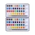 Import Factory supply 12/18/24/36 colors Eco-friendly Pigment Professional Solid Watercolor Paints Set with Water Brushes from China