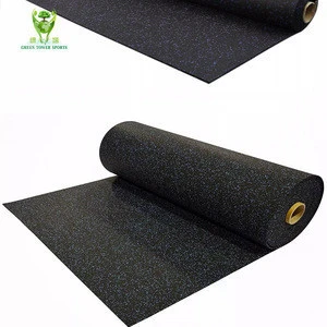 Factory Supply 3mm-18mm thick Anti slip Crossfit rubber floor mat in roll rubber gym floor in Best Price Free Sample