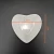Import factory supply fancy heart shaped plain white soy sauce sushi wasabi ceramic sauce dish from Pakistan