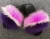 Import Factory wholesale custom fluffy and soft indoor real fox fur eva slippers for women from China
