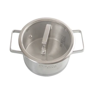 Factory Wholesale Custom Kitchen Cookware Stainless Steel Cooking Pots High Quality Pot And Steamer Pot Set With Glass Lid
