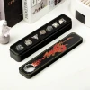 Factory Wholesale Rainbow Stripe DND Metal Dice Set,7 PCS Zinc Alloy D&D Dice Set for Dungeons and Dragons