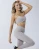 Fashion Beauty Sportswear High Stretchy Comfortable Fitness Clothing Women Front Cross Band Matching Sets