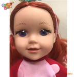 Fashion blond wigs plastic 15 inch American girl doll with dress clothes