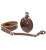 Import fashion brown long shoulder camera accessories custom genuine leather camera strap from China