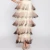 Import Fashion chic women evening dress  with sequnies tassels design formal full dress  halter for dinner party off shoulder from China