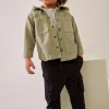 Fashion children long sleeve outerwear cotton boys plus size winter jean denim jackets with hoodies