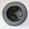 Fashion Custom printing logo Fedora Straw Hat Beach Day Women Men Wide Brim Straw UPF50+ Roll up Hat Fedora Beach Straw Sun Hat