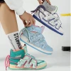 Fashion Mens Skateboard Shoes High Top Sneakers 2024 New Arrival Men Walking Style Casual Shoes