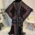 Import Fashion printed elegant loose Muslim robe bat sleeve plus size womens dress abaya muslim dresses islamic clothing women from China