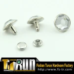 Fashion Shoe Decoration Factory Price With Rhinestone Rivet