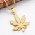 Import Fashionable 24K Gold Plated Weed Herb Charm Punk Necklace and Wheat Chain HipHop Pot from China