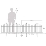 Fence garden,garden fence pvc plastic,outdoor small pvc plastic garden fence