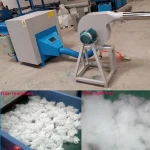 Fiber carding machine polyester fiber opening machine and pillow filling machine
