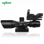 fierydeer Tactical Sight Scope Military Airsoft Red  Riflescope With Green Film For Gun Rifle Hunting equipment