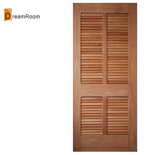 Finished Solid wood folding shutter doors interior