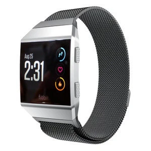 Fitbit Ionic Accessory Sport Band, Magnetic Milanese Loop Stainless Steel Band Replacement Accessories for Fitbit Ionic