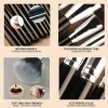 FIYAN High Quality Black Professional 40PCS Makeup Brushes Set Kits Cosmetic Wooden Private Label Logo Custom Makeup Brush Set