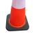 Import Flexible safety 750mm traffic cones Road Safety PVC cone with black base from China