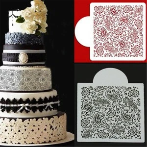 Flower Fondant Side Cake Mold Border Stencil Decorating Sugarcraft Baking Tools