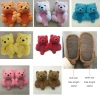 Fluffy Home Indoor Soft Anti-Slip Faux Fur Cute Plush Teddy Bear Bedroom Shoes Slippers