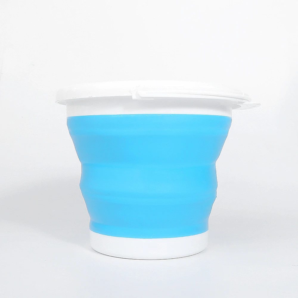 Folding collapsible Flexible bucket plastic bucket upgraded version of multi-function bucket water basin