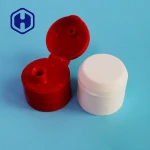 Food grade Coloured screw water liquor high quality custom round 28mm flip top plastic lid bottle cap for soy sauce spices paste