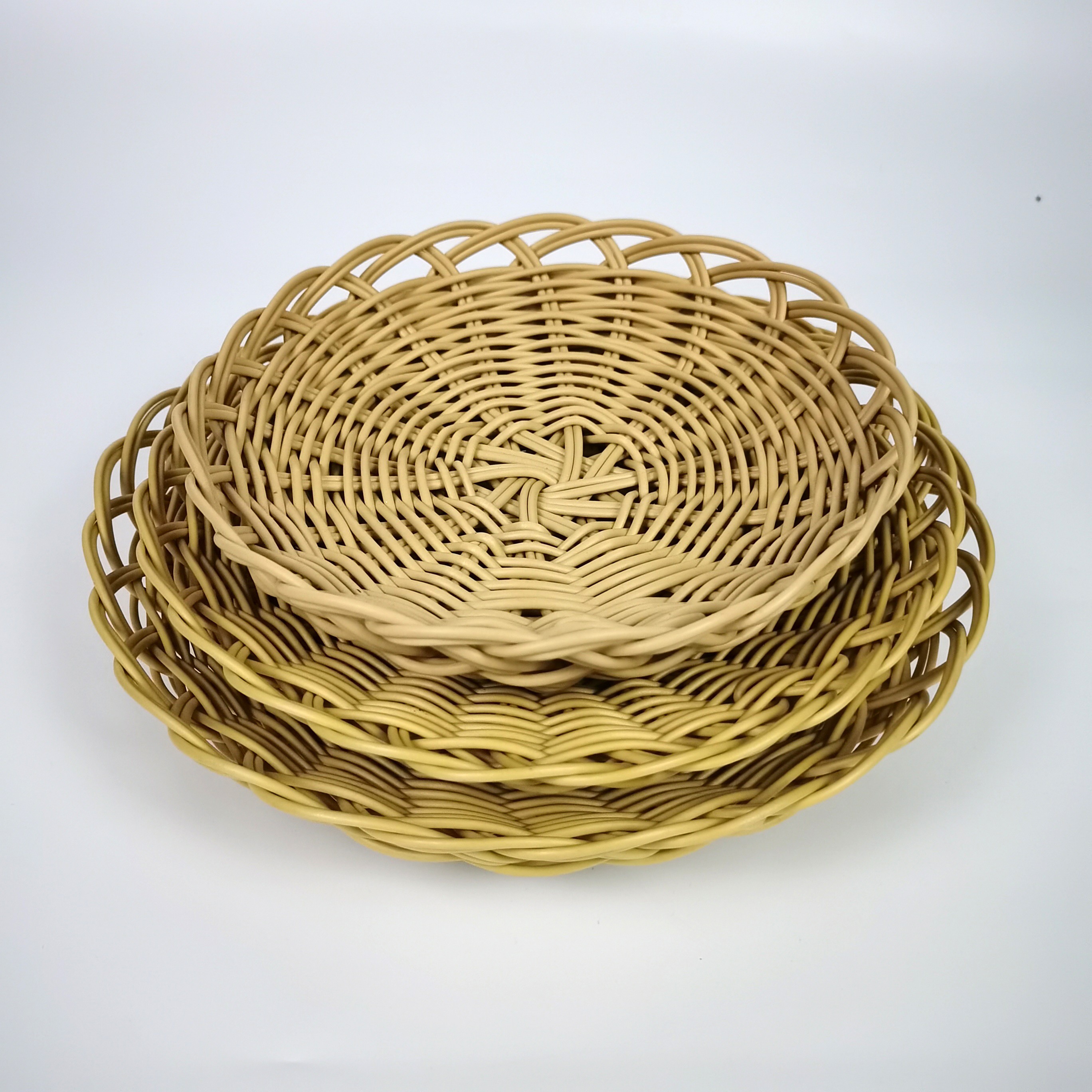 Food Grade Fruit Basket Can Be Cleaned pp Wicker Basket