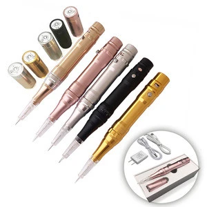 Free Shipping Wireless Recharge Tattoo Eyebrow Machine Professional  Permanent Makeup Tattoo Pen With Cartridge