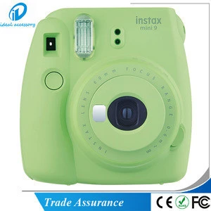 Fuji Instax Film Camera Mini9 Instant Camera with Selfie Mirror--Lime Green