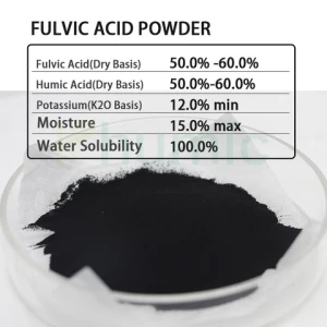 "Fulvicmax" fulvic acid powder young active leonardite lignite source 100% water-soluble fulvic acid powder Potassium fulvate