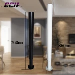 Furniture Dining table base adjustable height telescopic csat iron table legs chrome pipe table feet