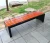 Import Galvanized sheet outdoor bench Patio school furniture garden metal chairs table seat from China