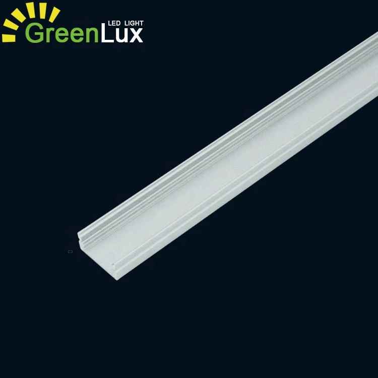 GL-AP1707 Flat LED U-channel profiles aluminium channel for led strip