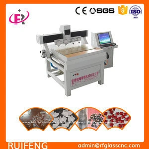 glass lathe for cutting work from Ruifeng China supplier 1mm 2mm 3mmcnc glass cutting engraving machine mirror cutting machine
