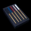 Gold Stainless Steel Chopsticks with Black/Blue/White/Red/Pink Handle