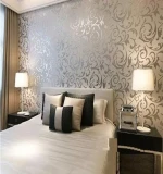 good 3d gold leaf flocking wallpaper covering gold leaf wallpaper wholesales