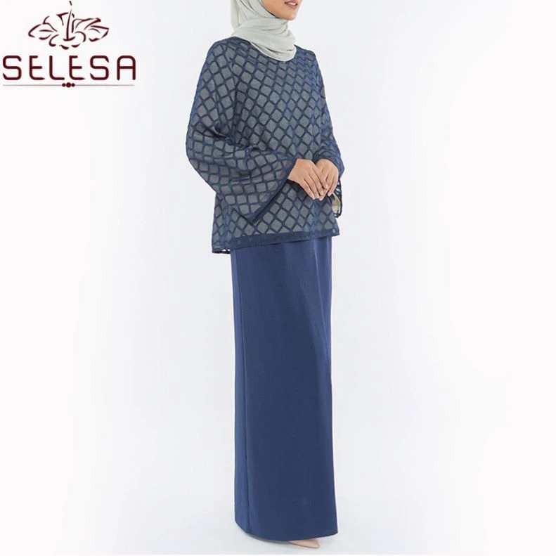 Good Quality Chiffon Muslim Dress Elegant Islamic Clothing Long Kebaya Indonesia