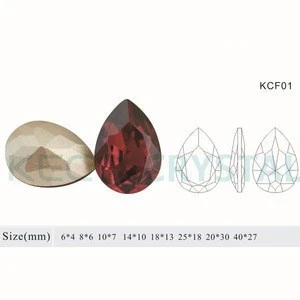 Good quality crystal fancy stone, keco crystal is work on all kind of crystal fancy stone component