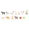 Good Quality Farm World PVC Model Animal Toys Set Cute Plastic Dog Farm Animal Toy For Children