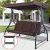 Import Good Supplier 185x110x173cm Garden 3 Seat Patio Swing from China