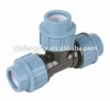 Good value for money an hdpe COMPRESSION pipe fitting pe plastic ITALY STYLE thread tee