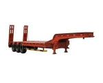 Gooseneck Type 3 Axles  60 Tons Lowbed Semi Trailer