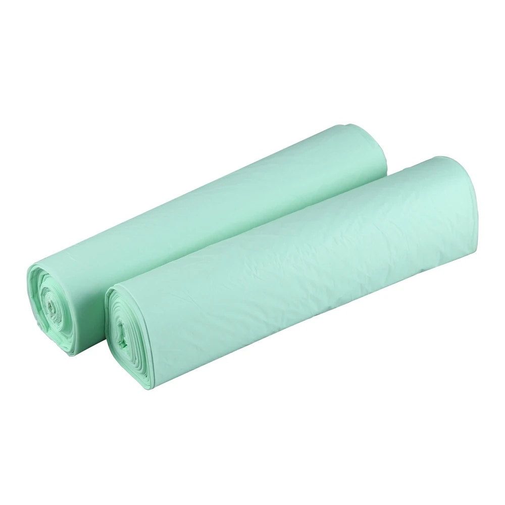 green color cheap price big size highly endurable corn starch garbage bag on roll