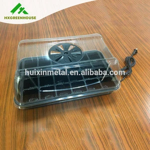 Greenhouse plastic heated nursery propagation plug tray