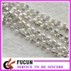 Guangzhou factory cheap price rhinestones and pearls loose cup chain trimming for clothing
