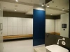 Gymnasium Changing Cloakroom HPL lockers with seating compact door cabinet laminate Customized