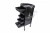 Import hair Salon Furniture Lockable black Barber Trolley removable hair salon cart With 4 Wheels from China