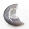 Hand Carved Agate Moon Face Crystal Crafts for Christmas Gift Home Decoration