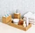 Import Hand crafted high quality solid bamboo with stainless steel bathroom set from China